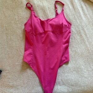 NWOT Outdoor Voices Hot Pink Bodysuit